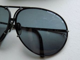 Vintage Porsche Design Carrera Aviator Sunglasses BLACK Frame 5621 Case AUSTRIA 3