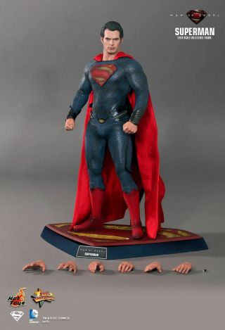 Hot Toys Mms200 Man Of Steel Superman 1/6th Scale Collectible Figure