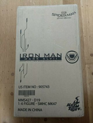Hot Toys Diecast Spiderman Homecoming Iron Man Mark Xlvii 47 Mms427 In Hand