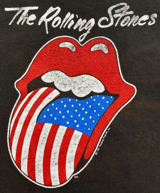 Vintage 80s 1981 The Rolling Stones North American Rock Concert Tour T Shirt L