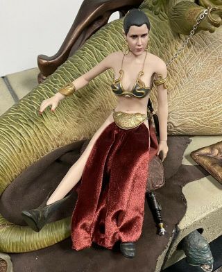 Princess Leia Slave Star Wars Made 4 Sideshow Hot Toys Display 12”1/6 Custom