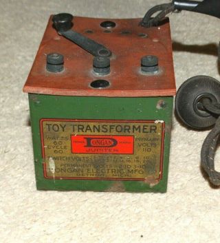 Rare Prewar Jupiter Toy Train Transformer 60 Watts Longan Electric Mfg Co.
