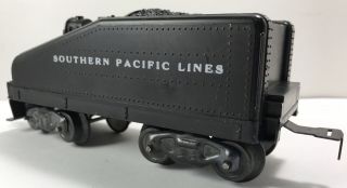 Postwar Marx O Gauge 8 Wheel Design Southern Pacific Lines Slope Back Tender