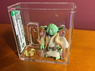 Vintage Star Wars.  Afa 85,  Dark Green Yoda.  Rarely For.  Spectacular Jedi