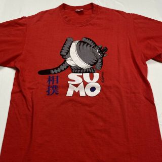 Vintage 80s B.  Kliban Sumo Cat 2 Sided Crazy Shirts Hawaii Tee Sz Large Usa Made
