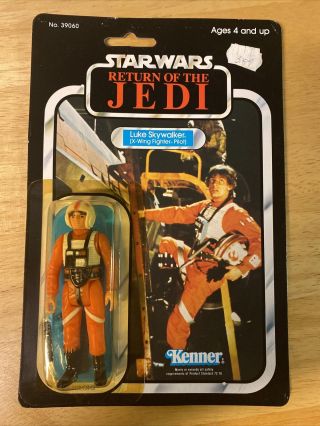 Star Wars Rotj Luke Skywalker (x - Wing Pilot) - Kenner 1983 77 - Back - Moc