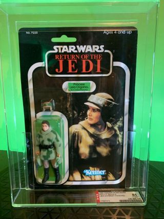 Star Wars Return Of The Jedi Princess Leia Poncho 77a Card Afa 85y 85 - 85 - 85