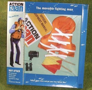 Vintage Action Man 40th Carded/boxed Navy Attack Card Only