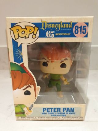 Funko Pop Vinyl Disney Peter Pan 815 65th Anniversary Disney Resort