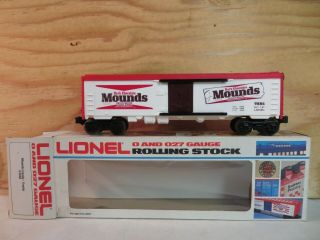 Lionel Train Mounds Candy Bar Advertising Billboard Reefer Car W/box 6 - 9886