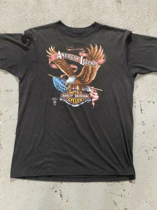 1987 3d Emblem Hawaii Harley Davidson T Shirt