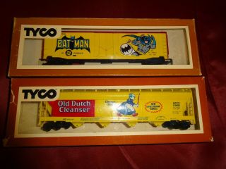 Vintage Tyco Train Batman Box Car 1977 Ho Scale,  Dc Comics,  Old Dutch Cleanser