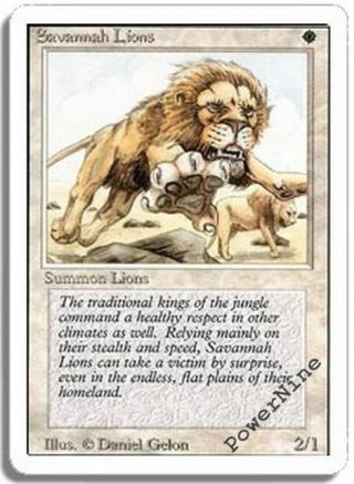 4 Played Savannah Lions - White Revised 3rd Edition Mtg Magic Rare 4x X4