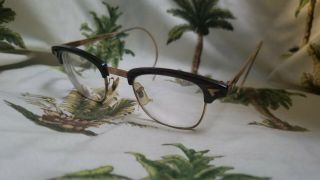 Vintage American Optical Browline 6 3/4 12k Gf Malcom X Style Eyeglasses [] 22