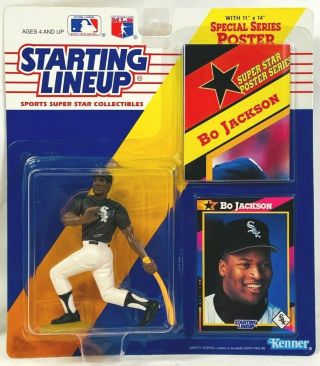 ⚾️ 1992 Starting Lineup - Slu - Mlb - Bo Jackson - White Sox (bat In Hand) (4)