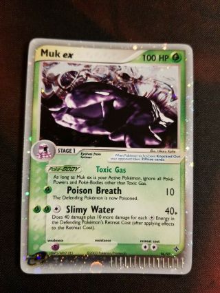 Muk Ex 96/97 Pokemon Card Ex Dragon 2003 Ultra Rare Holo Nm