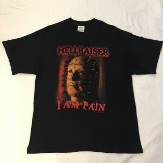 Rare Vintage Clive Barker Miramax Hellraiser Movie T - Shirt Xl Pinhead I Am Pain