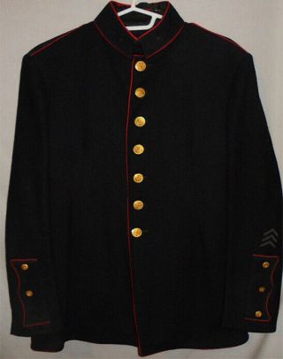 - Rare - Wwi - Us Marine Corps - Vintage Usmc Dress Blue Wool Uniform Coat/jacket