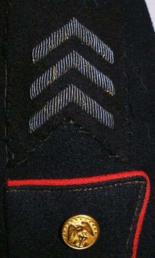 - Rare - WWI - US Marine Corps - Vintage USMC Dress Blue Wool Uniform Coat/Jacket 2