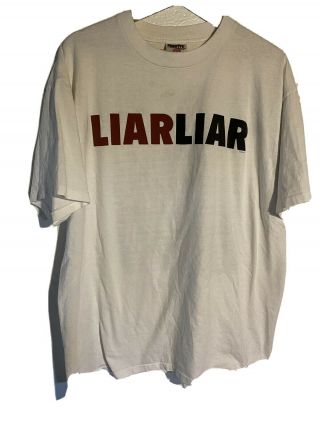 Rare Vintage 1996 Jim Carrey Liar Liar Movie Promo Shirt Size Xl