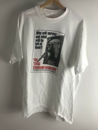 Vintage 90’s Texas Chainsaw Massacre T - Shirt Xl Horror Movie Promo T - Shirt Rare