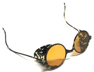Rare Vintage Willson Tortoise Shell Shielded Sun Glasses