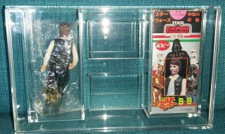 STAR WARS HAN SOLO POPY ACTION FIGURE RARE BOXED WITH ACRYLIC CASE 2