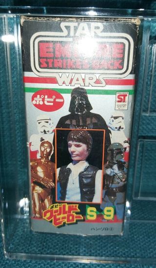 STAR WARS HAN SOLO POPY ACTION FIGURE RARE BOXED WITH ACRYLIC CASE 4