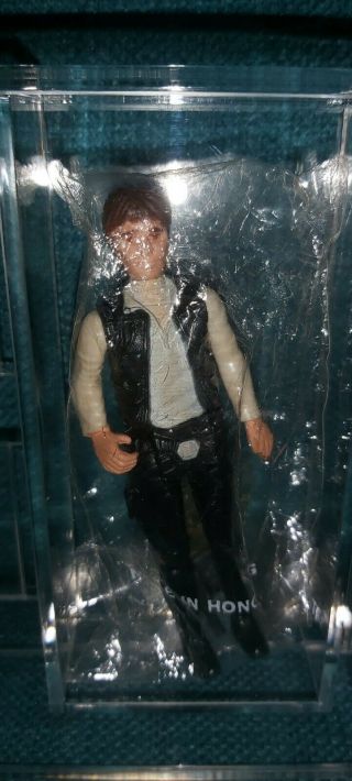 STAR WARS HAN SOLO POPY ACTION FIGURE RARE BOXED WITH ACRYLIC CASE 5