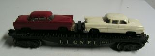Pw Lionel 6424 Twin Auto Flatcar W/original Automobiles