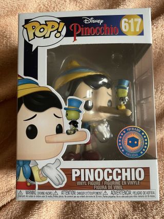 Pinocchio With Jiminy Cricket On Nose Funko Pop Vinyl Figure 617 Disney