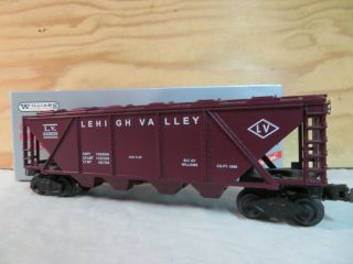 Williams Trains Lv Lehigh Valley 4 - Bay Covered Hopper Railroad Car W/box Hc05