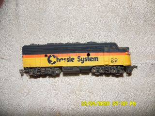 Vintage Bachmann Ho Train Engine,  Chessie System,  C&o 7071