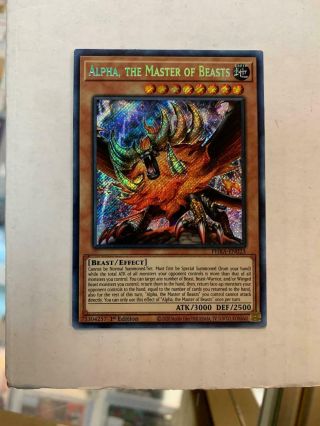 Alpha,  The Master Of Beasts Secret Phantom Rage 1st Ed Card Phra - En023
