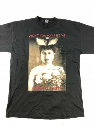 Vtg 90s Bob Dylan Queen Jane Concert T Shirt Size Xl Deadstock