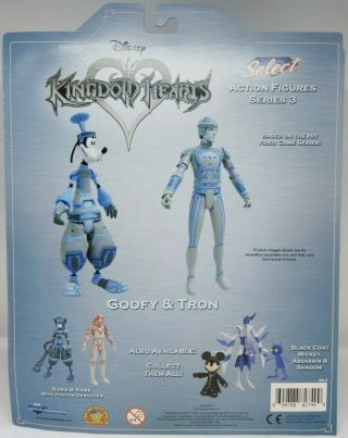 Kingdom Hearts Goofy & Tron Action Figures By Diamond Select Age 8, 2