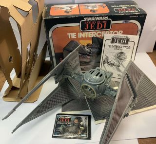 Vintage Star Wars Rotj Tie Interceptor Box Decals Inserts