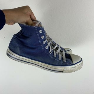 Vintage 80s Converse High Tops Made In Usa Mens Size 9 1/2 Sneaker Shoe Vtg