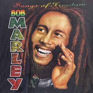 Vintage Bob Marley Rap Tee XL 90s Reggae Music Hip Hop Graphic Bootleg 3