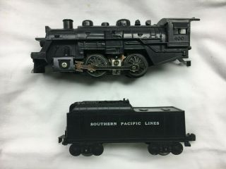 VINTAGE MARX 400 LOCOMOTIVE AND TENDER WITH HEADLIGHT 1950s - 60s 2