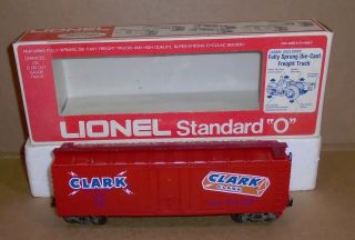 Lionel Standard O Trains.  " Clark Reefer Car 9809 " W/ Box