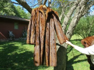 Fine Vintage Mink Coat,  With 2 Shoulder Wraps Size 8 - 12