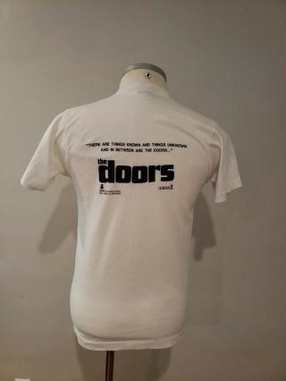 Vtg 1991 THE DOORS Movie Promo T - Shirt,  Val Kilmer,  Oliver Stone,  Screen Stars M 3