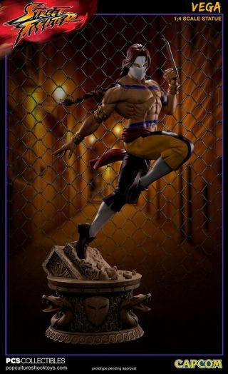Pop Culture Shock Street Fighter Ultra Vega 1:4 Scale Statue Figure
