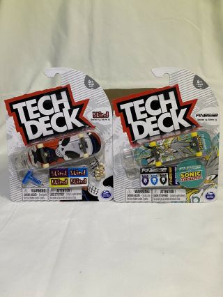 Tech Deck Series 13 Ultra Rare Set Finesse Sonic The Hedgehog,  Blind