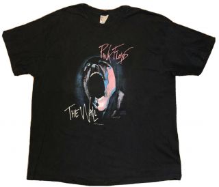 Vintage 1980 Pink Floyd The Wall Tour Gerald Scarfe T - Shirt Concert Rock S/s Xl