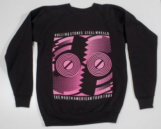 Vintage Rolling Stones Shirt 1989 Steel Wheels Tour Sweatshirt Xl Extra Large