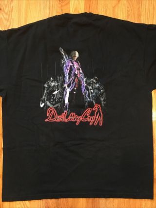 Vintage Devil May Cry Dmc Capcom Video Game Promo T Shirt Playstation Ps2 Xl