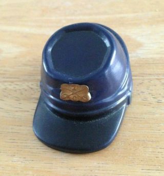 Vintage " Action Man " 7th Us Cavalry Peaked Cap With Badge