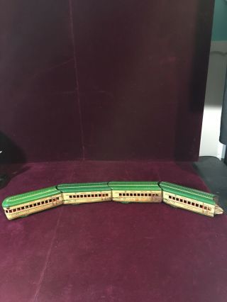 Vintage O Scale Marx Tin Litho Union Pacific Train Passenger Cars